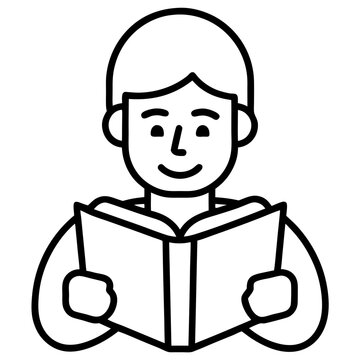 Dad Reading Book   vector graphic perfect for shirts, mugs, cards & Father's Day gifts.