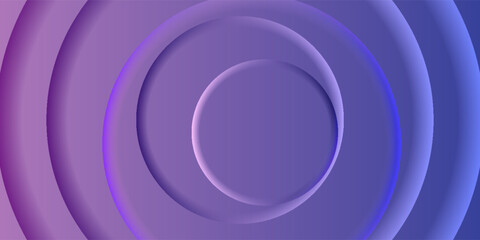 Poster - Gradient background. Abstract circle papercut smooth color composition, vector eps 10