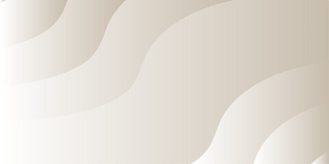 Poster -  minimalist abstract background with curved wave shapes in white and beige tones, creating a soft, elegant texture suitable for modern designs and presentations.