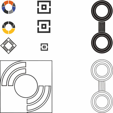 Abstract vector background with circles, ideal for web, internet, business, or computer design concepts, featuring a modern illustration and graphic element template