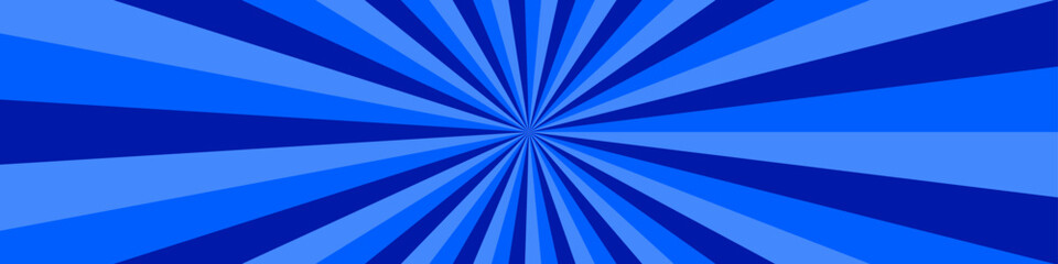 Poster - Blue burst background  - abstract vector graphic