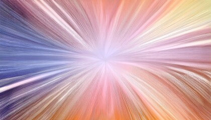 Poster - radiant pastel burst abstract background for web design, print, or branding with soft pink, orange, and violet light rays

