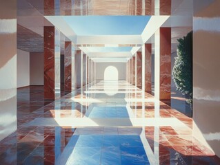 Aufkleber - Transforming spaces contemporary interior design in modern homes showcasing minimalist visual art for a serene atmosphere