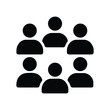 © Vectarica - Group people team community crowd social network users avatar icon illustration graphic vector design resource membership organization