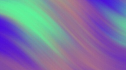 Poster - Abstract animated background with soft gradient stripes of green, violet, and peach tones, ideal for elegant and dreamy visual compositions in creative digital design, ads, or sales presentation