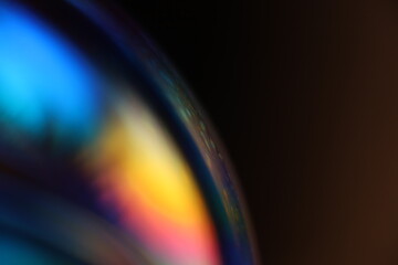 Poster - Bright chemical sphere in the darkness, creepy planet atmosphere