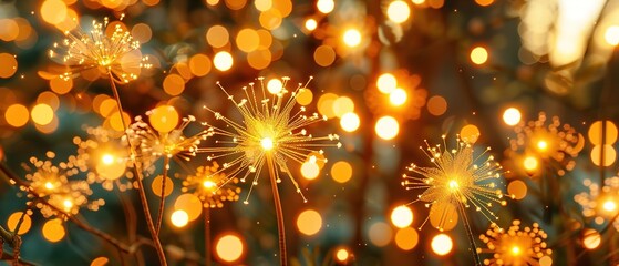 Wall Mural - christmas lights background