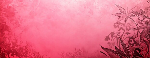 Wall Mural - Pink floral background, design, invitation