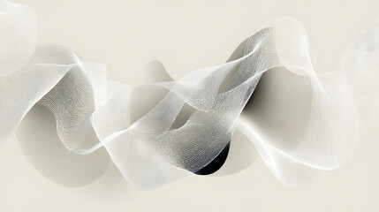Poster - abstract smoke of lightness: delicate, ethereal wisps of transparent smoke gracefully dance against 
