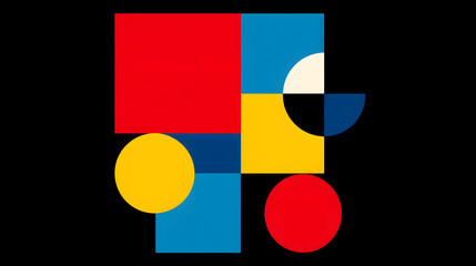 Poster - abstract geometric composition
