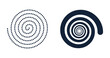 © Rena - Set design spiral circle illustration