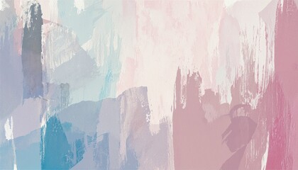 Leinwandbilder - pastel abstract brushstroke background for web design or branding with soft texture and layered paint effect in pink blue and mauve tones