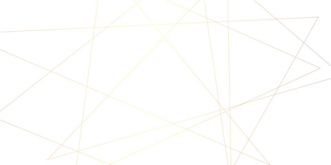 Aufkleber - Abstract luxury gold geometric random chaotic lines with many squares and triangles shape. Seamless luxury geometric premium luxury banner presentation gold line