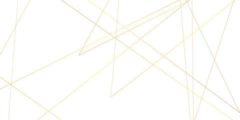 Aufkleber - Abstract luxury gold geometric random chaotic lines with many squares and triangles shape. Seamless luxury geometric premium luxury banner presentation gold line