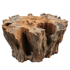 Poster - An old wooden stump with unique textures and intricate details, showcasing the beauty of nature's art