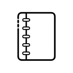 Poster - Simple Line Art Discbound Notebook Paper Document Outline Shape Icon