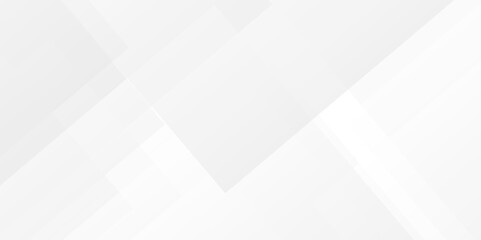 Fototapete - Vector white and gray overlap triangle geometric technology pattern. minimal rectangle arranged white lines transparent web square background layers. overlap web presentation banner tech design.	
