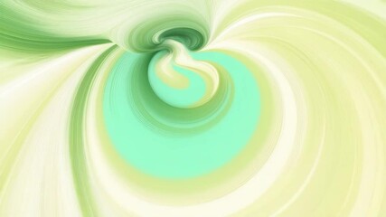 Fototapete - Vibrant green and yellow swirls morphing into dynamic vortex shapes, creating mesmerizing abstract animation with fluid movement and elegant design flow
