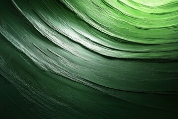 Fototapete - Abstract Swirling Green Background with Lime and Dark Green Shades and Glittering Sparkles