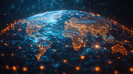 Poster - Global Network, Digital Earth Visualization