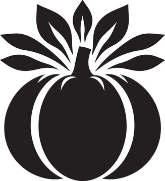 pumpkin icon or logo isolated sign symbol vector illustration