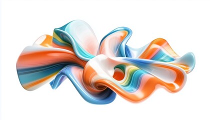 Poster - Creative Design: Abstract Gradient With Fluid Graphic Shapes And Dynamic Liquid Stripes For A Modern Swirl And Blend Element.
