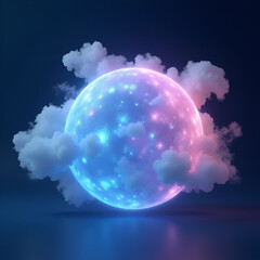 Wall Mural - blue sky and clouds