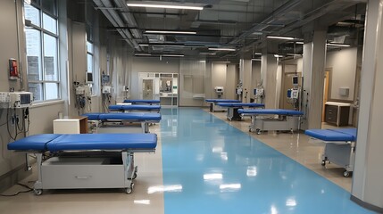 Poster - Treatment facilities, recycling and ecology concept, waste processing and water treatment plant