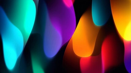 Poster - Vibrant Color Blending Abstract Background