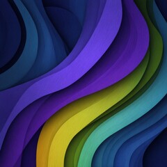 Fototapete - Abstract colorful waves flowing diagonally across frame artful design vibrant background wallpaper texture