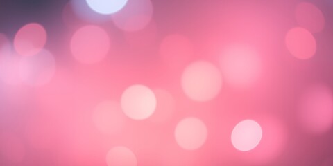 Poster - Abstract blurred background featuring soft pink hues and circular bokeh light formations present