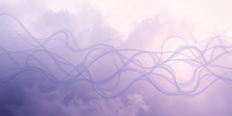 Poster - A dreamy background featuring soft purple hues and delicate flowing lines creating a serene atmosphere