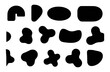 © Pixel Stock - Abstract black shapes isolated on a white background