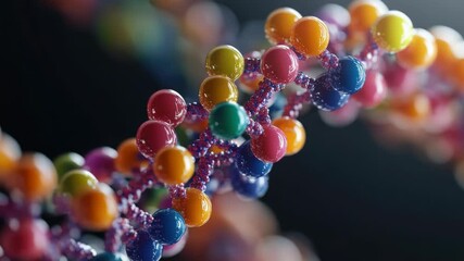 Poster - Close-up view of a bunch of colorful beads
