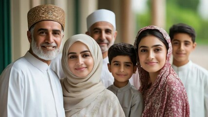 Poster - A group of people standing side by side, possibly at an event or gathering