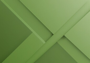 Poster - Abstract green geometric background with modern design and light shapes