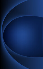 Wall Mural - Circular effect blue and dark blue gradient color abstract digital background for web