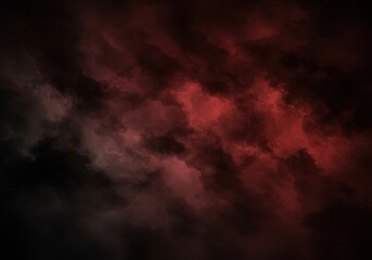 Poster - Abstract smoky background with red and black watercolor texture