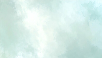 Wall Mural - soft pastel green and white abstract watercolor texture