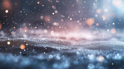 Poster - A blurry image of a snowy landscape with undisturbed snow cover