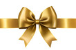 © MASUDHOSEN - Elegant Gold Satin Ribbon Bow Perfect for Gift Wrapping and Festive Designs