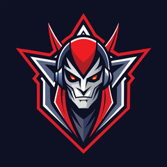 Poster - Wolf head vector illustration with a fierce expression designed for logo and branding purposes in a dark background