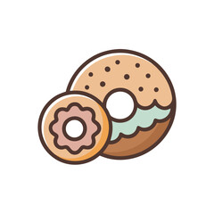 Poster - Delicious vector illustration of assorted cookies and pastries designed for bakery branding and culinary projects