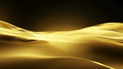 Poster - mesmerizing abstract background of flowing golden waves experience elegance, tranquility, and smooth