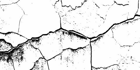 Aufkleber - cracked black lines and textured areas, creating an abstract, grunge-like background effect.