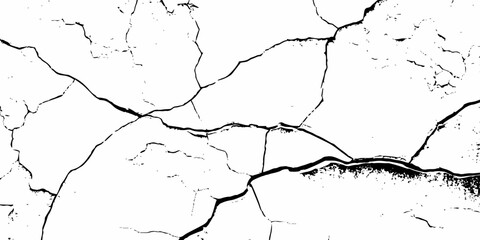 Aufkleber - cracked black lines and textured areas, creating an abstract, grunge-like background effect.