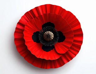 Poster - Paper Poppy Flower Design
