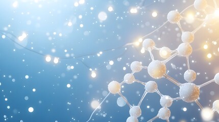 Poster - Abstract display of molecules and light.