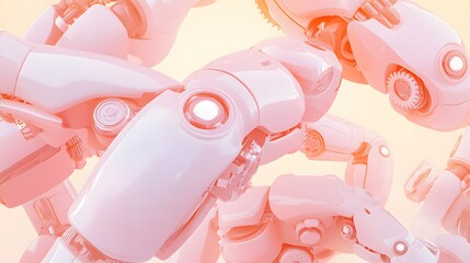 Poster - Close-up view of multiple robot arms.