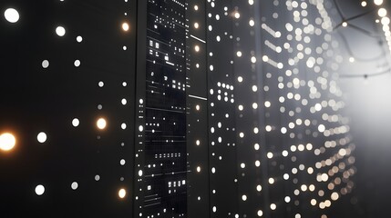 Poster - A modern, illuminated wall design.